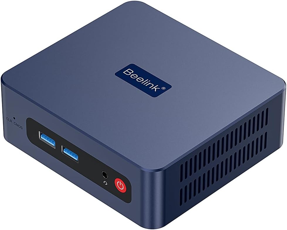 Beelink SER3 Mini PC, AMD Ryzen 3 3200U Processor (2C/4T, up to 3.5 GHz), 16 GB RAM, 500 GB SSD, HDMI/DP/WiFi5/BT 5.0/RJ45 1000M/WOL/Auto Start