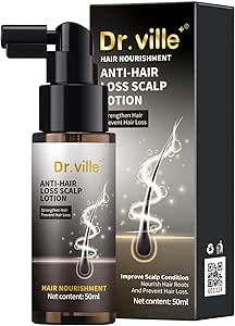 Dr.ville Anti Hair Loss Scalp Serum Scalp Treatment Spray Serum, Strengthen Roots Booster with Polygonum & Natural Extracts, Non Greasy Leave In Nourishing Care for Men & Women 50ml