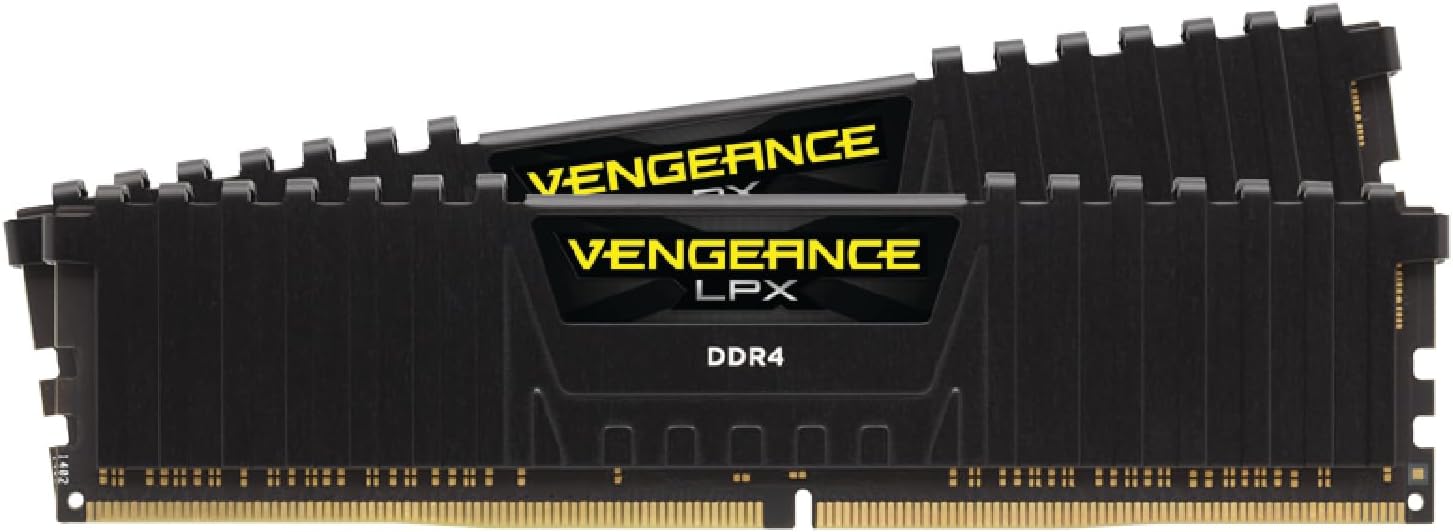 CORSAIR CMK32GX4M2E3200C16 Vengeance LPX 32GB (2X16GB) DDR4 3200 (PC4-25600) C16 1.35V Computer Memory - Black