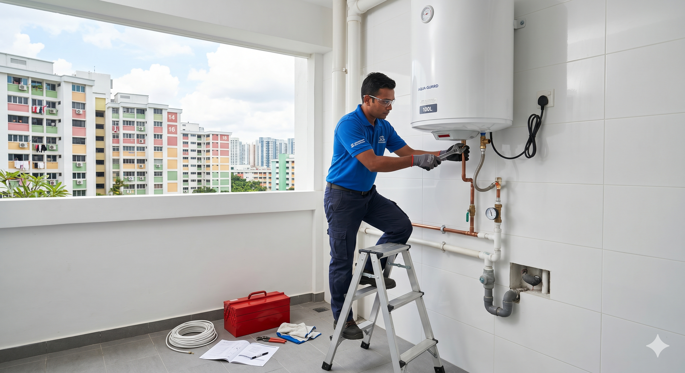 Storage Water Heater Installation for HDB